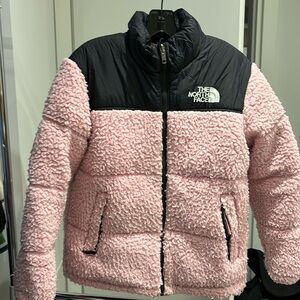 The North Face winter puffer jacket.